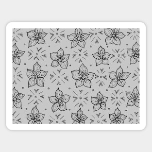 Cherry Blossom Pattern -- art with movement, vacation, flowers Sticker